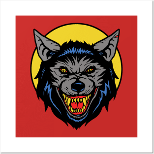 Retro Werewolf Posters and Art